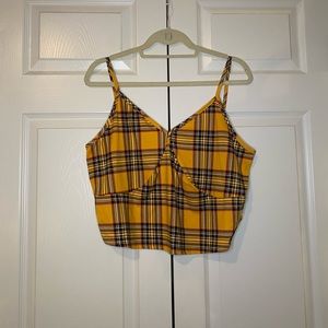 Plaid Crop Top by Discreet - Size 3x